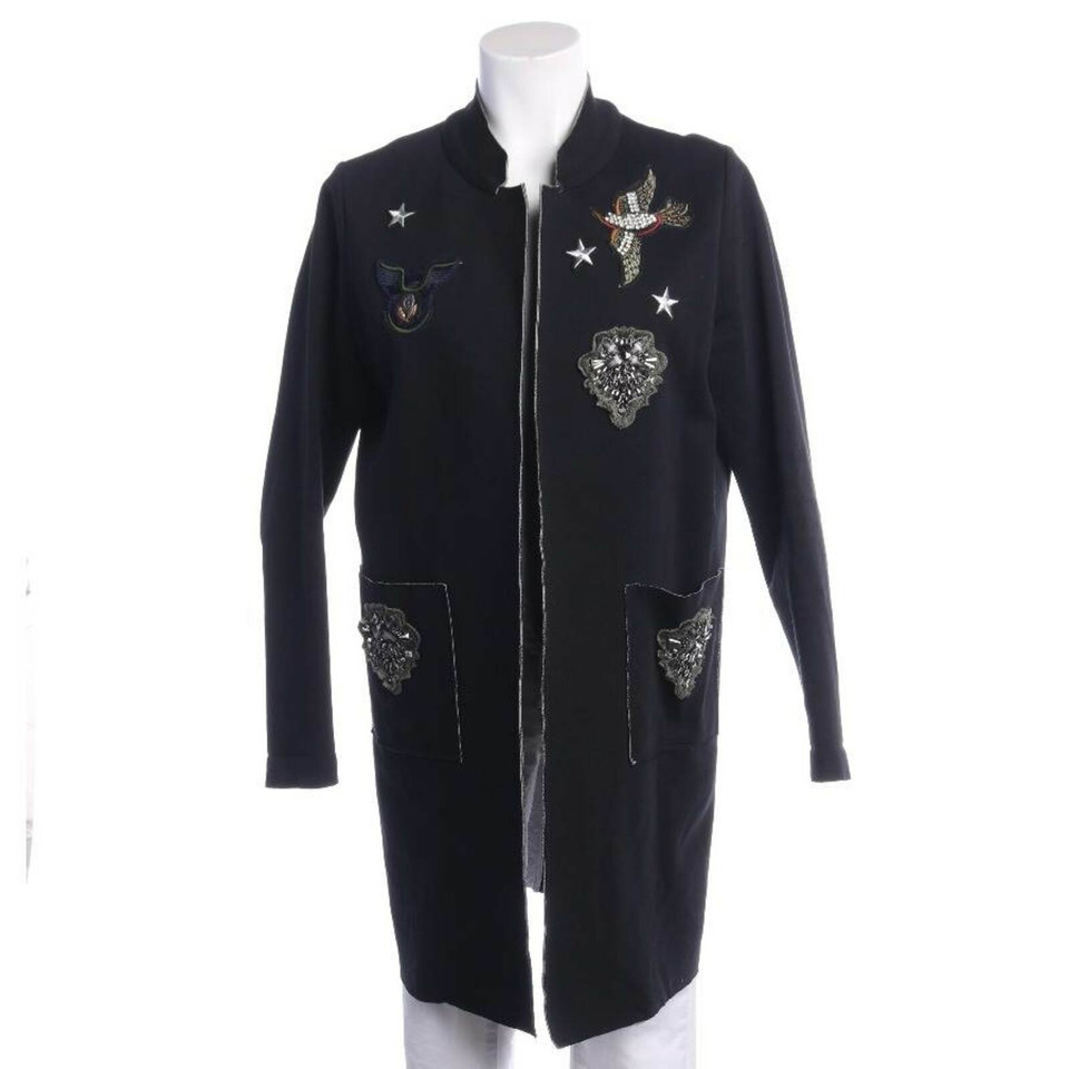 Rich & Royal Jacke/Mantel aus Baumwolle in Schwarz