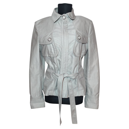 Escada Jacket/Coat Cotton in Silvery