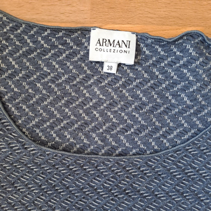 Armani Collezioni Oberteil aus Baumwolle in Grau