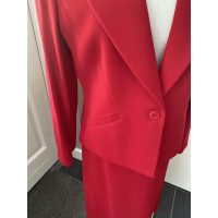 Armani Collezioni Anzug aus Wolle in Rot