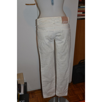 John Galliano Jeans aus Baumwolle in Weiß
