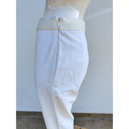 Amen Paio di Pantaloni in Cotone in Bianco