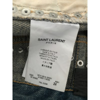 Saint Laurent Pantaloncini in Cotone in Blu