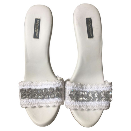 Dolce & Gabbana Sandali in Bianco