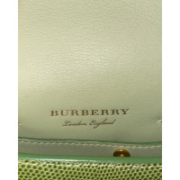 Burberry Clutch Leer in Groen
