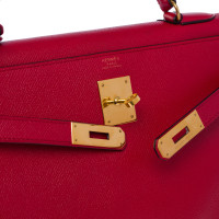 Hermès Kelly Bag 32 Leer in Rood