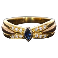 Cartier Gold ring with diamonds