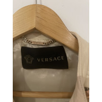 Versace Jas/Mantel Leer in Beige