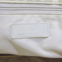 Chanel Sac fourre-tout en Coton en Blanc