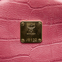 Mcm Rucksack aus Leder in Rosa / Pink