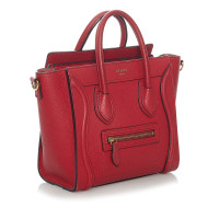 Céline Shoulder bag Leather in Red