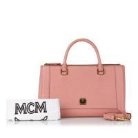Mcm Nuovo Bag Leer in Roze