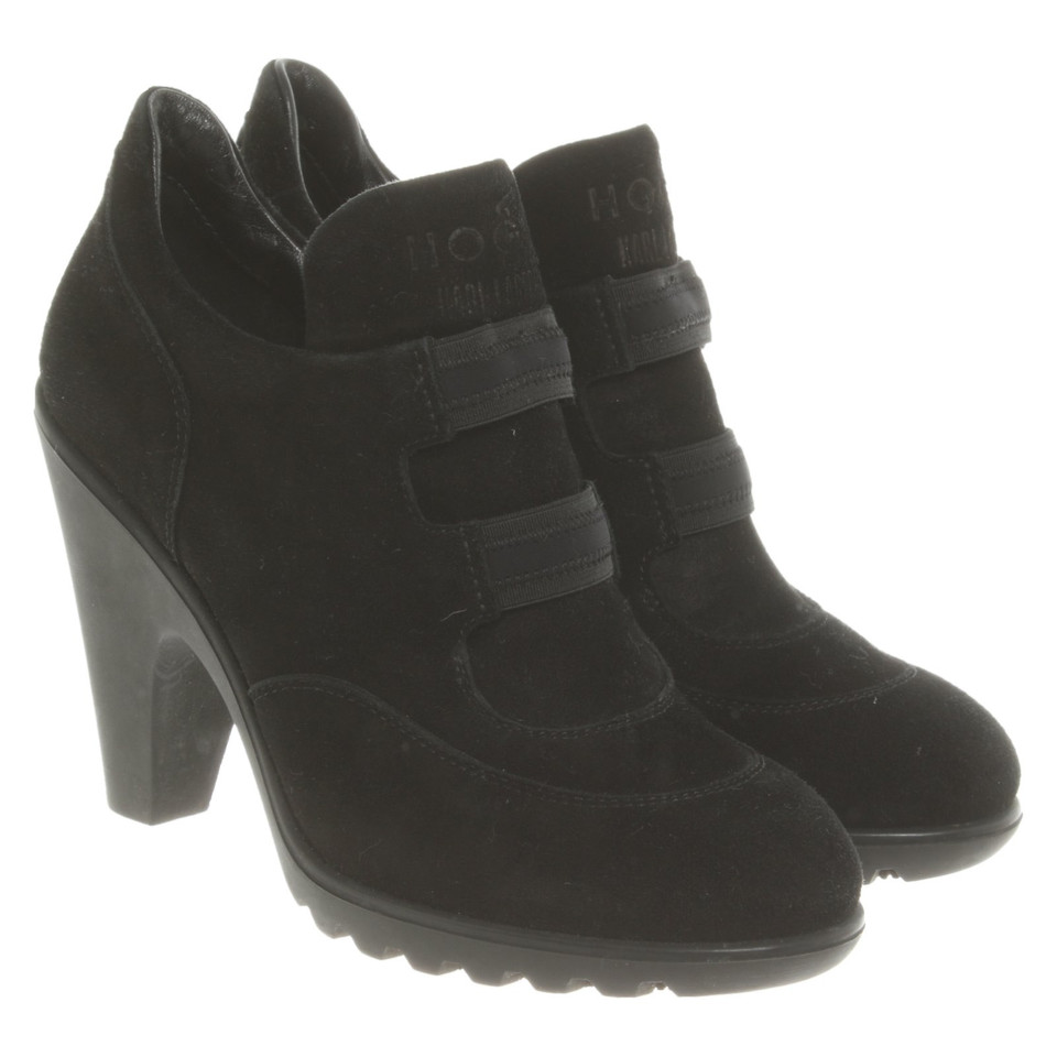 Hogan Ankle boots Suede in Black