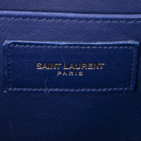 Yves Saint Laurent Schoudertas Leer in Blauw