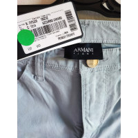Armani Jeans Hose aus Baumwolle in Türkis