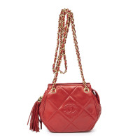 Chanel Sac à bandoulière en Cuir en Rouge