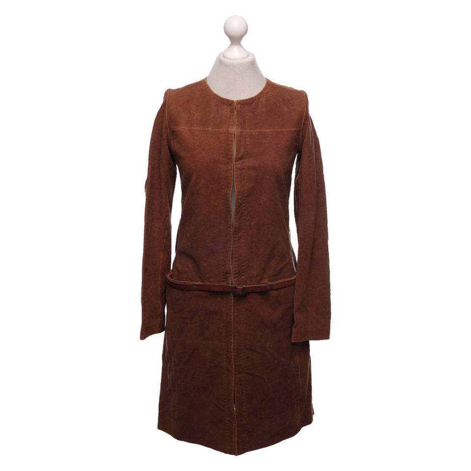 Golden Goose Jacket/Coat Leather in Brown