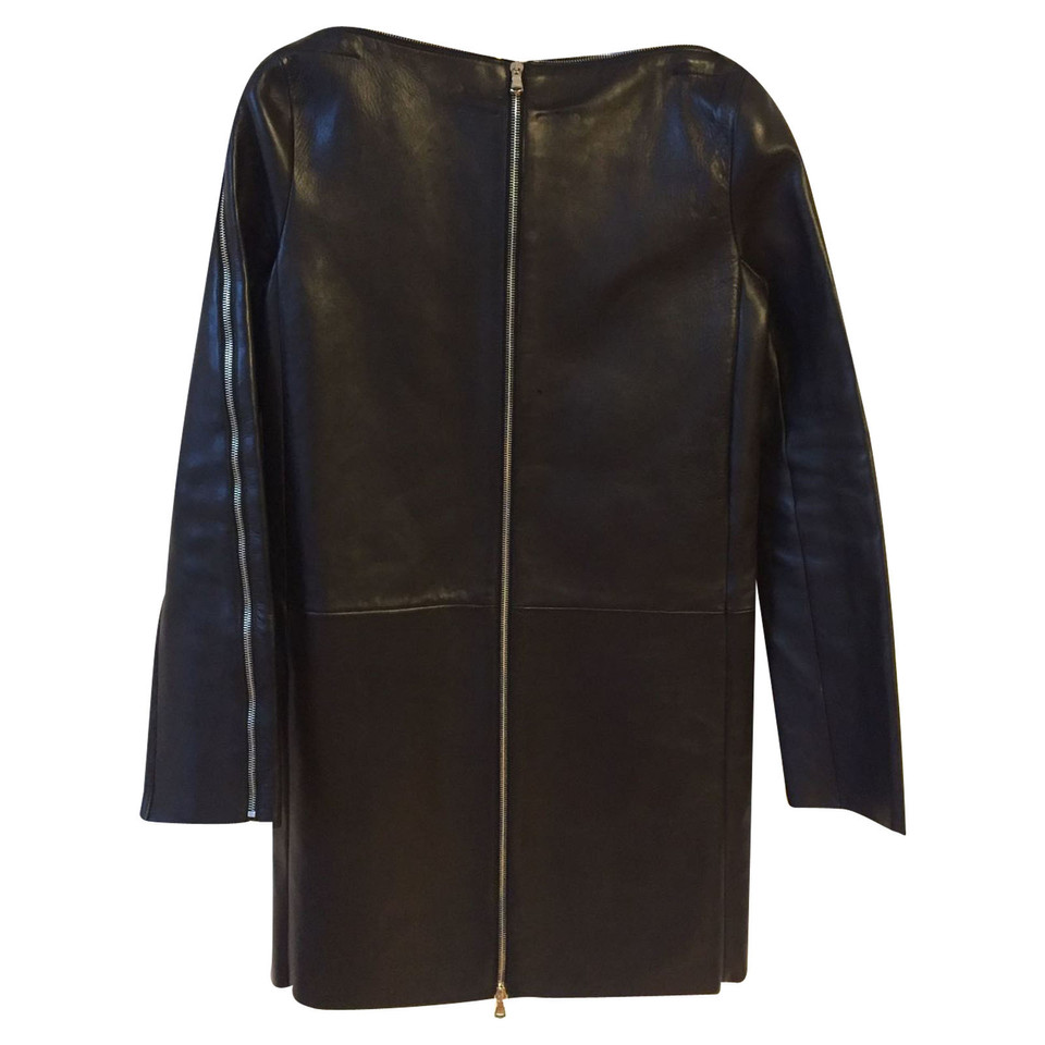 Céline Jacket/Coat Leather in Black