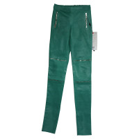 Joseph Paio di Pantaloni in Pelle in Verde