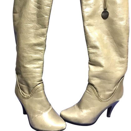 Patrizia Pepe Boots Patent leather in Beige