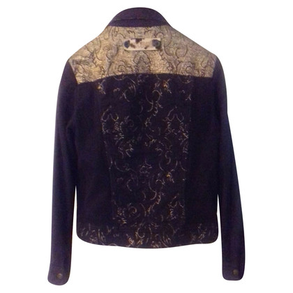 Just Cavalli Jacket/Coat Cotton in Black