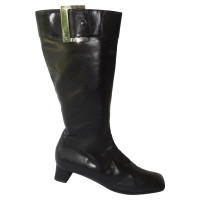 Louis Vuitton Boots Leather in Black