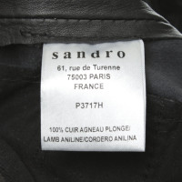 Sandro Pantalon court en noir
