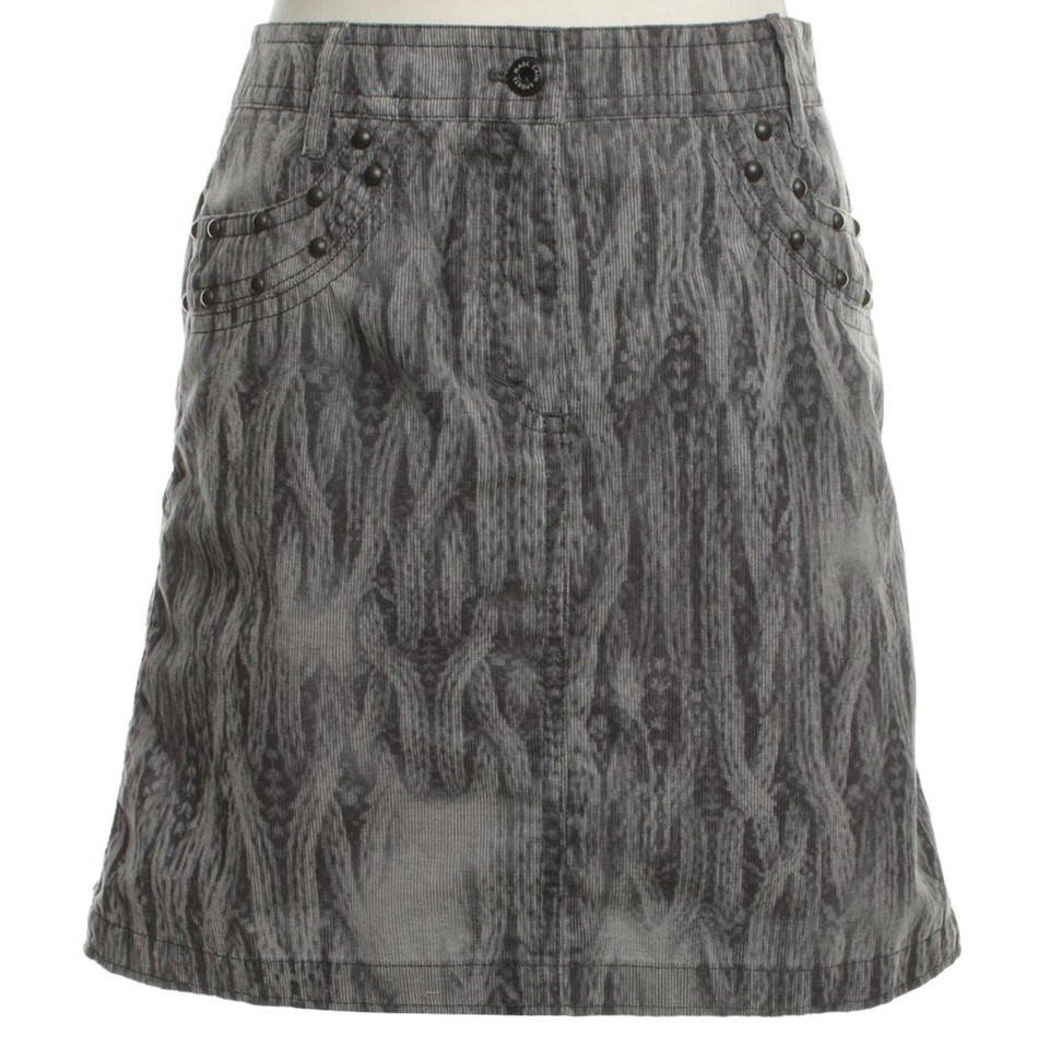 Marc Cain Cord-skirt with pattern