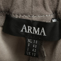 Arma Leather pants in gray