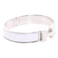 Hermès Armreif/Armband aus Stahl in Silbern