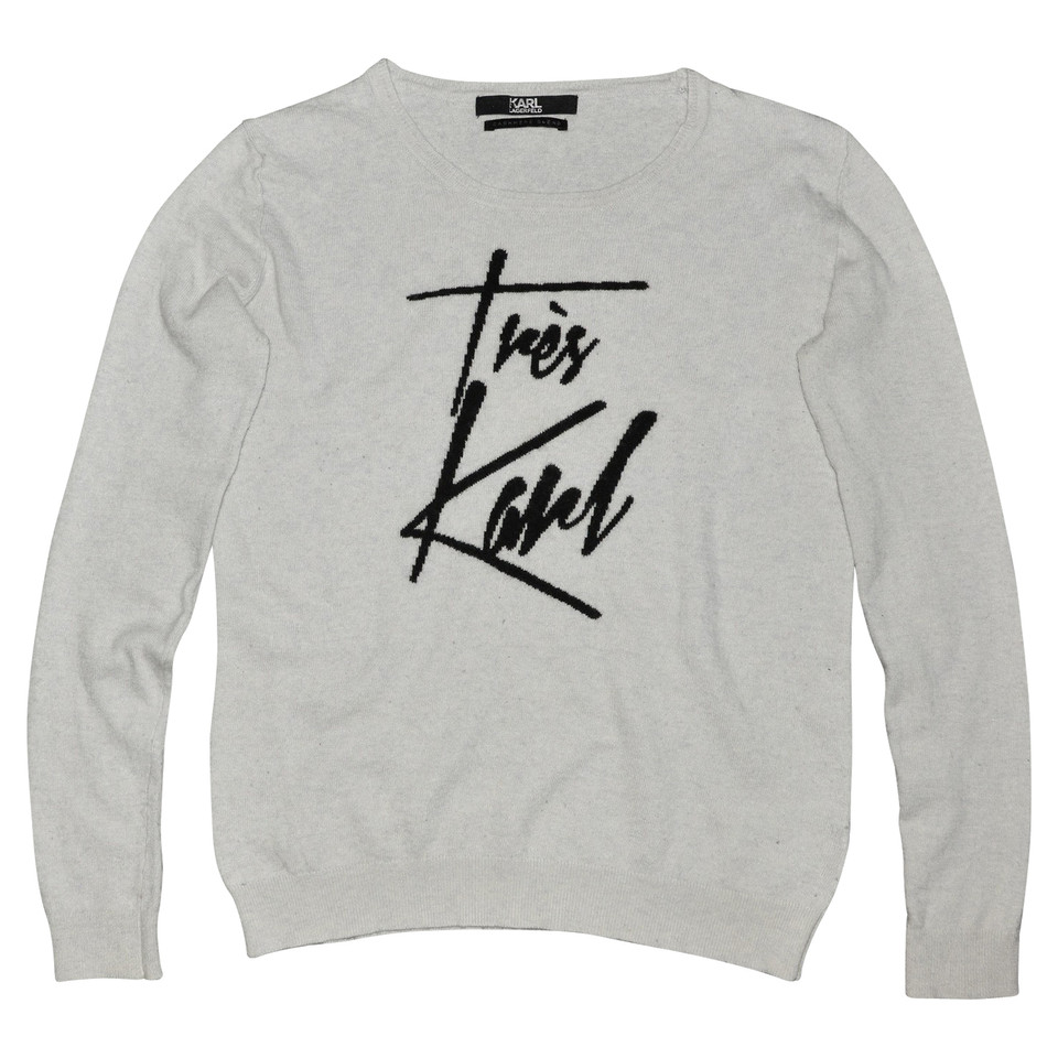 Karl Lagerfeld Sweater in grey / black