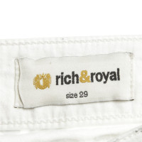 Rich & Royal Broek met zilveren druk