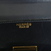 Hermès Sac à main en cuir vintage noir