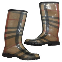 Burberry Wellington boots with nova check pattern