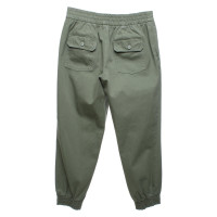 Set trousers in olive green