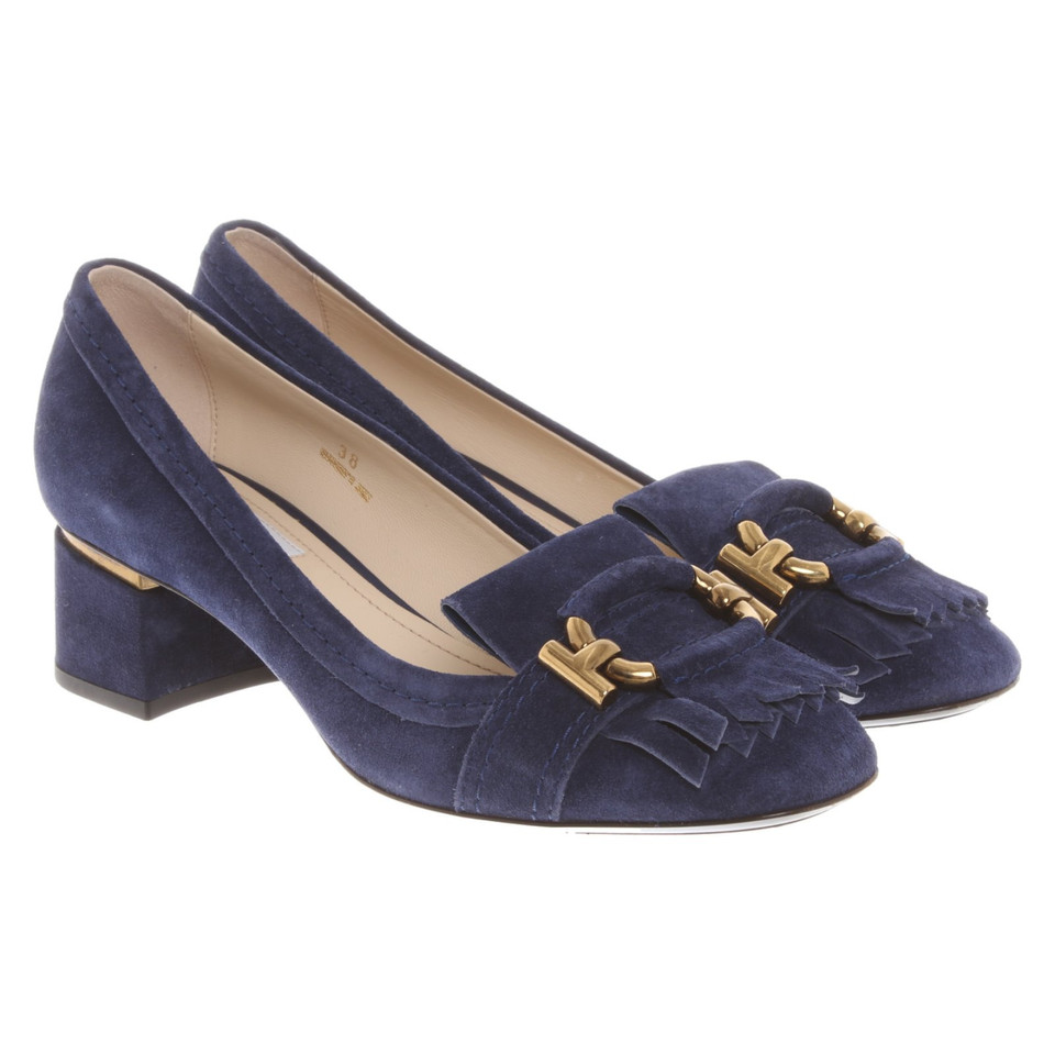 Tod's Pumps/Peeptoes en Daim en Bleu