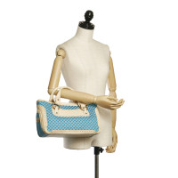 Céline Handbag Canvas in Turquoise