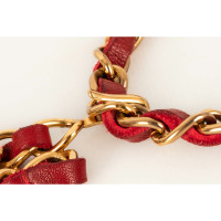 Chanel Belt Leather in Red