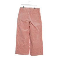 Ganni Trousers Cotton in Pink