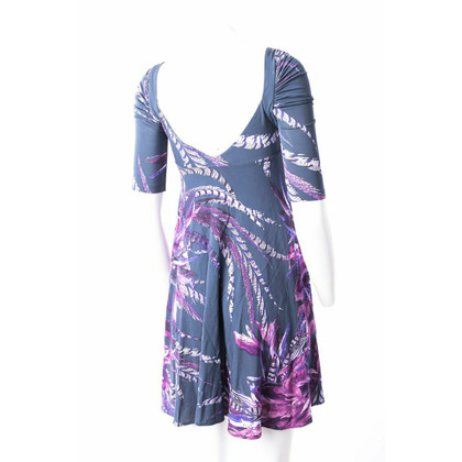 Just Cavalli Kleid aus Viskose in Violett