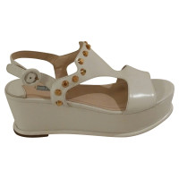 Prada Sandals Leather in White