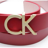 Calvin Klein Belt Leather in Red