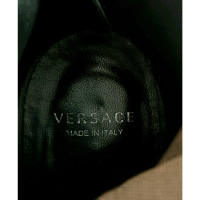 Versace Bottes en Cuir en Noir