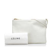 Céline Umhängetasche aus Leder in Weiß