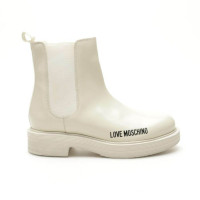 Love Moschino Ankle boots Leather in White