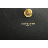 Saint Laurent Kate Clutch Leather in Black