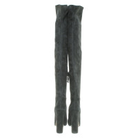 Ermanno Scervino Overknee boots in petrol