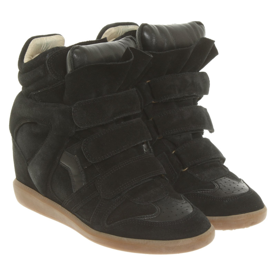 Isabel Marant Chaussures compensées en Daim en Noir