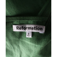 Reformation Dress Linen in Green