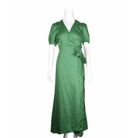 Reformation Dress Linen in Green